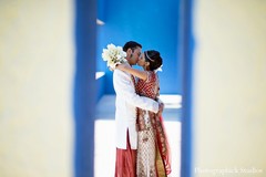 This destination Indian wedding features beautiful beachfront portraits just before a fabulous outdoor ceremony!
