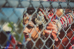 After her Sikh wedding, this bride poses for sweet outdoor portraits.