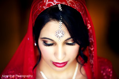 Portraits of the bride on her wedding day.