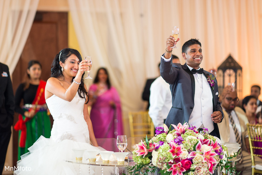 Reception in Houston, TX Indian Wedding by MnMfoto