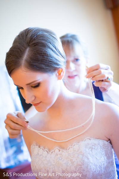 Bride Getting Ready for the Reception