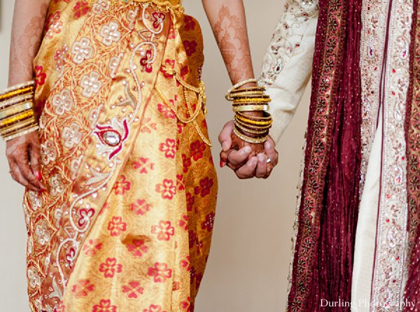 Indian wedding bride groom portraits | Maharani Weddings