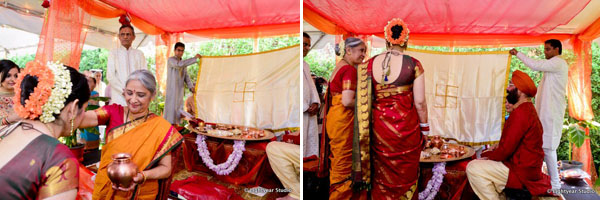 Traditional South Indian wedding at Castle Oheka in New York.