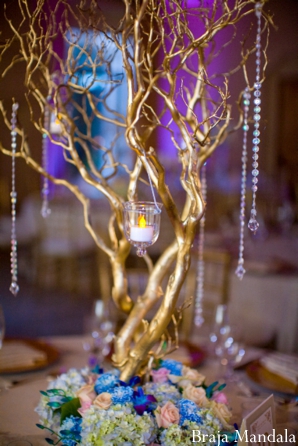 Indian wedding decor ideas for each guest table.
