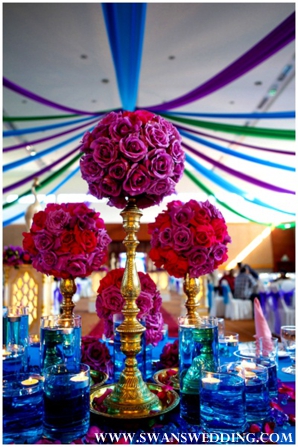 Indian wedding floral and decor ideas for indian wedding reception.